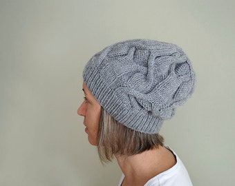 PDF KNITTING PATTERN - Diamonds Hat - Accessory