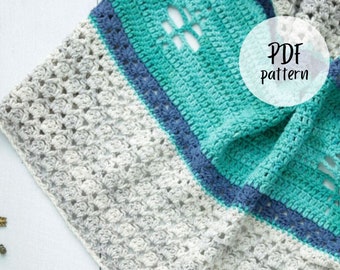 Modello per scialle all'uncinetto Merhaba: scialle facile/intermedio (modello PDF)