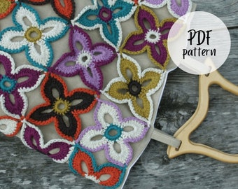 Crochet bag pattern, crochet pattern flower bag, crochet flower bag crochet pattern, peacock butterfly bag crochet pattern, crochet pattern