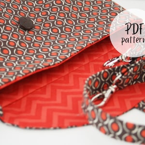 Two Way Clutch Schnittmuster (PDF)Sofortdownload, Clutch Schnittmuster, Schnittmuster Clutch, Handtasche Schnittmuster, Schnittmuster