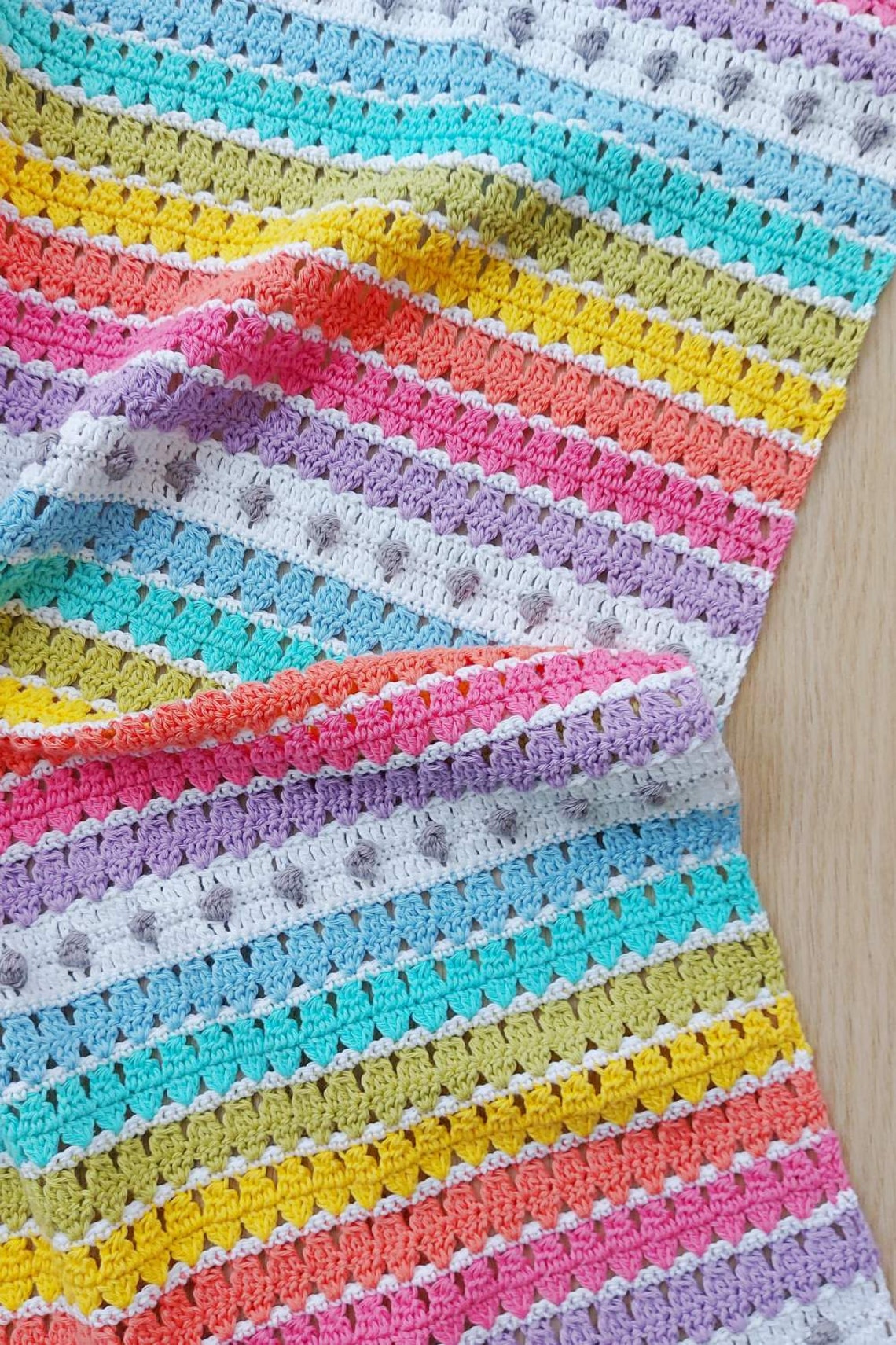 Crochet Baby Blanket Crochet Baby Blanket Organic Cotton Etsy