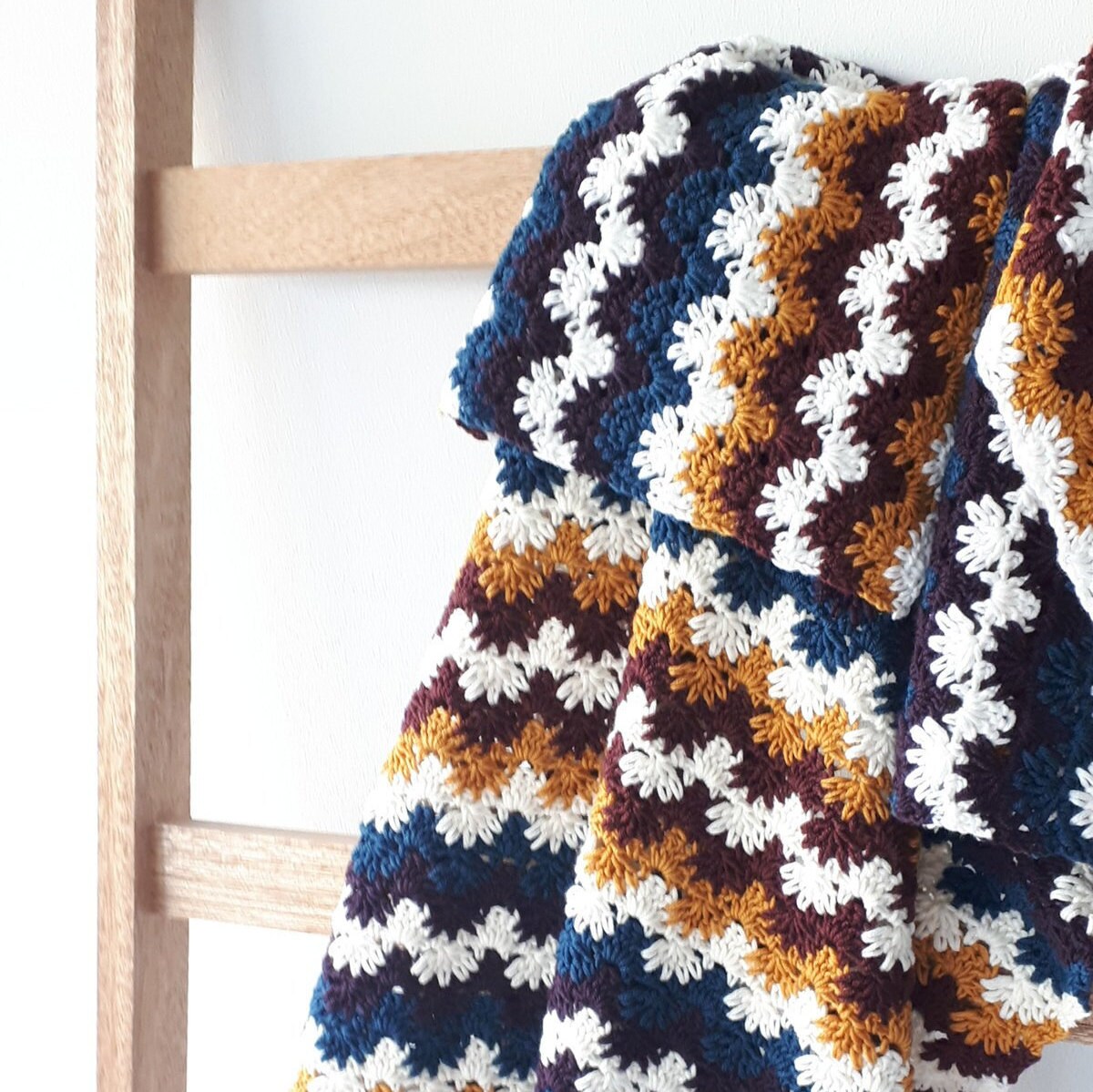 Crochet Baby Blanket. Crochet Ric Rac Blanket Crochet Autumn Etsy