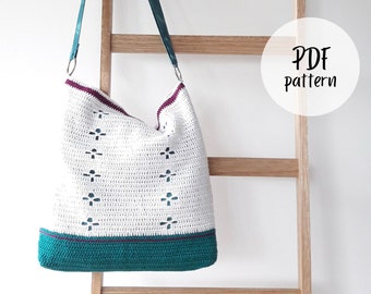 Crochet pattern, crochet bag pattern, call the midwife bag, funky fifties bag crochet pattern, crochet bag, crochet pattern PDF