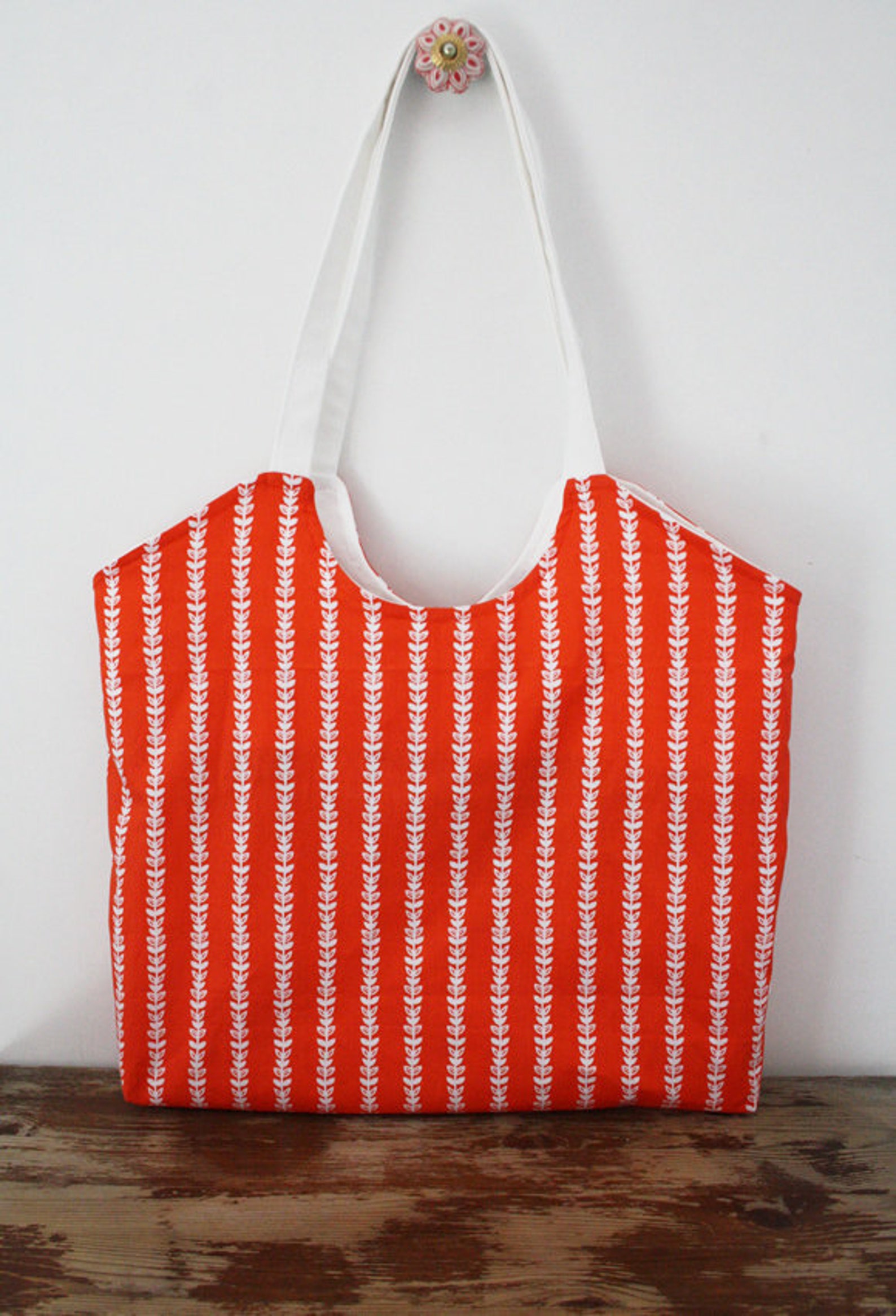 Market Tote Sewing Pattern PDF Instant Download, Bag Sewing Pattern