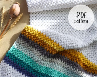 Schema per coperta all'uncinetto con punto fagioli (PDF)