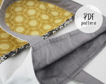 Reversible tote bag sewing pattern (PDF), bag sewing pattern, tote bag sewing pattern, reversible bag, sewing pattern, market bag