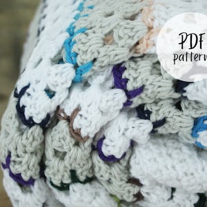 Spike stitch blanket: crochet pattern (PDF), crochet pattern, blanket crochet pattern, crochet pattern baby blanket, PDF crochet pattern
