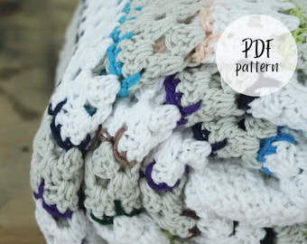 Schema per coperta all'uncinetto con punto a spillo (PDF)