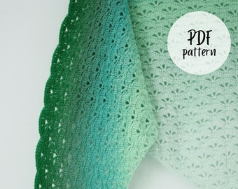 Scialle triangolare con motivo all'uncinetto Scheepjes Whirl, The Cloud no9 Shawl, scialle triangolare con motivo all'uncinetto, torta di filati con motivo all'uncinetto