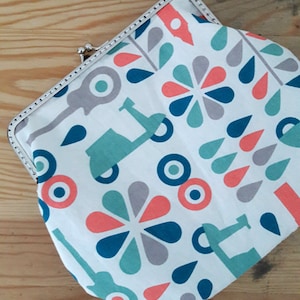 Embrague de cierre, bolso clutch, bolso de embrague orgánico, embrague cloud 9, cubierta de pasaporte, vespa, guitarra vintage, bolsa de maquillaje, bolsa de aseo