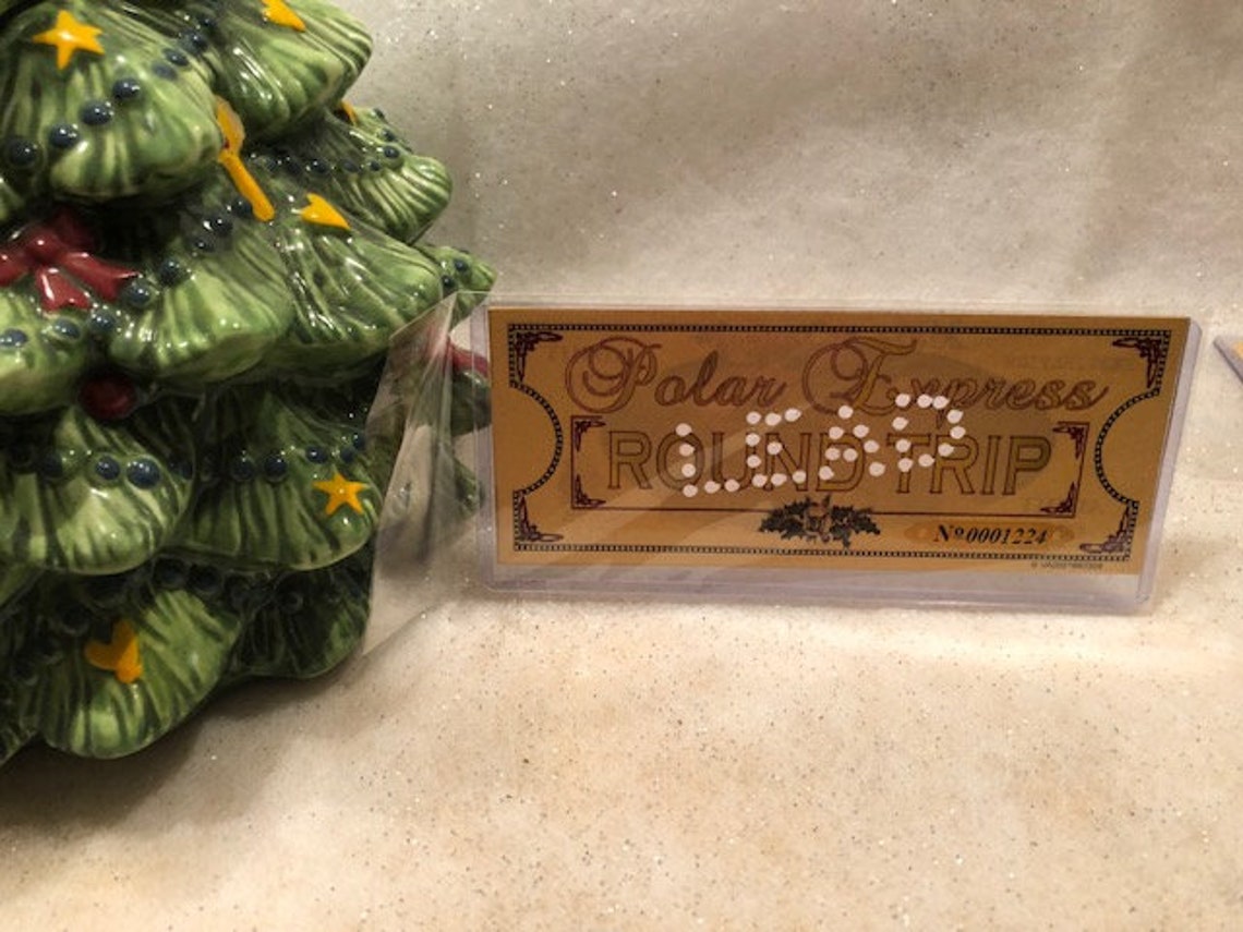 Polar Express 'LEAD' Agujero perforado Ticket de Etsy España