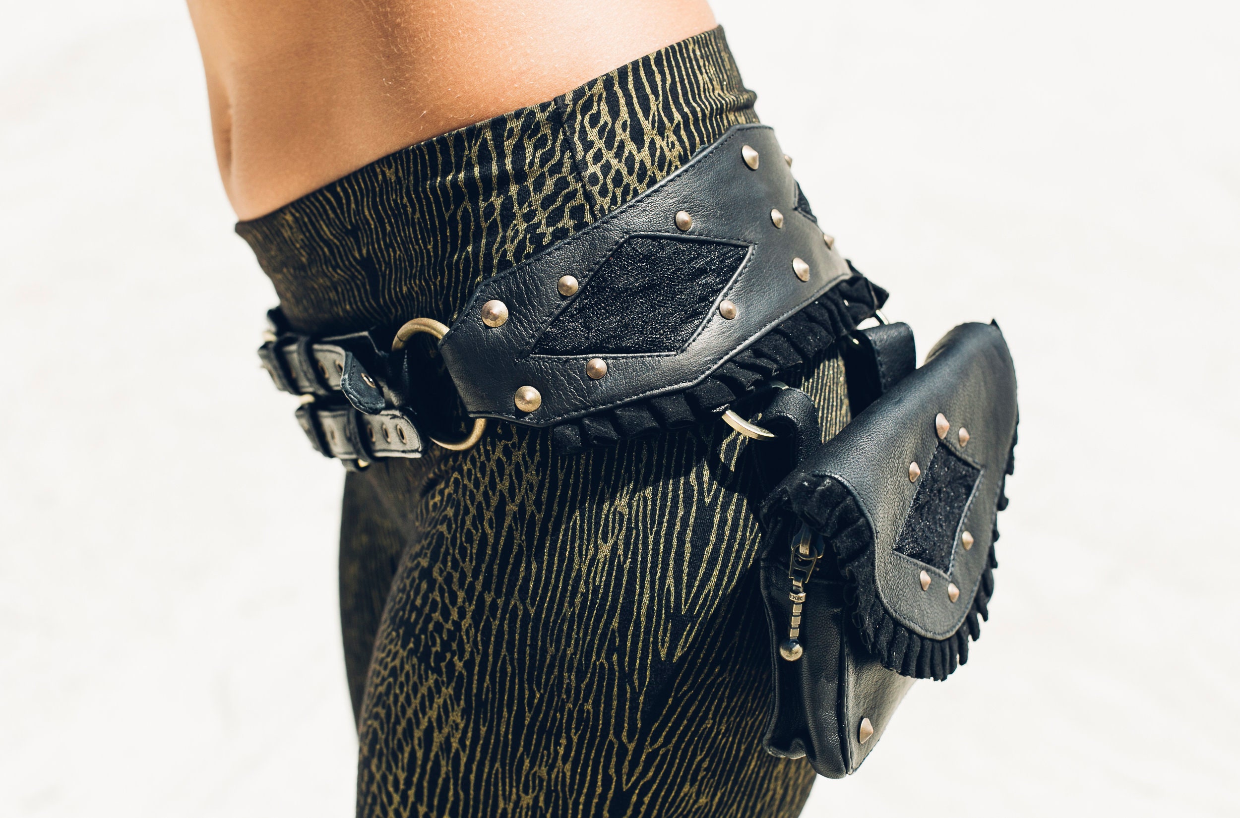 NULLUS leather Intertwined Belt skit 【公式通販】