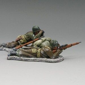 First Legion – Lot De 3 Figurines Battle Of The Bulge – 1/32 – Plomb Peint – Occasion