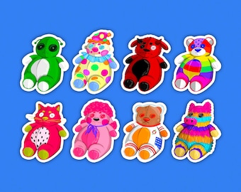 Special Edition Claw Machine Stuffed Animals Plushie Waterproof Stickers