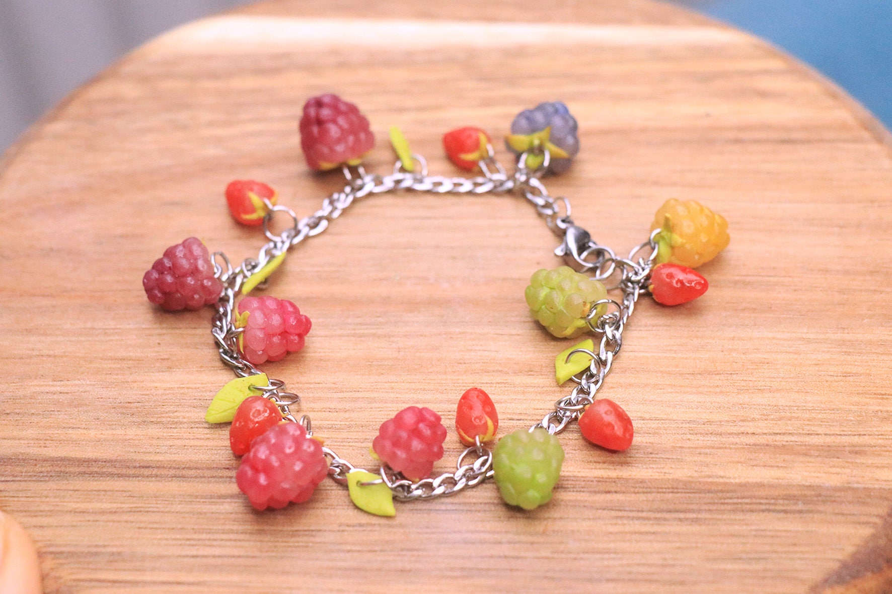 Grapes Fruit Bracelet fruit jewelry fruit bracelet grape Etsy