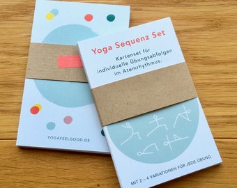 Yoga Cards, Yoga Sequence Set, Yoga Exercise Cards, Yoga Routine