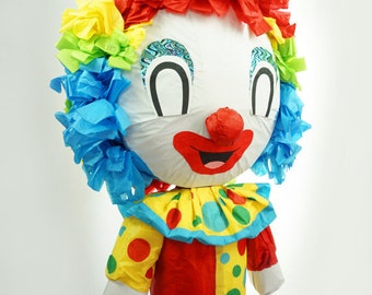 Designer Pinata Clown Pinata Inspired By Our Families Classical 90's Pinatas | Old School 90's Clown | Circus Decor