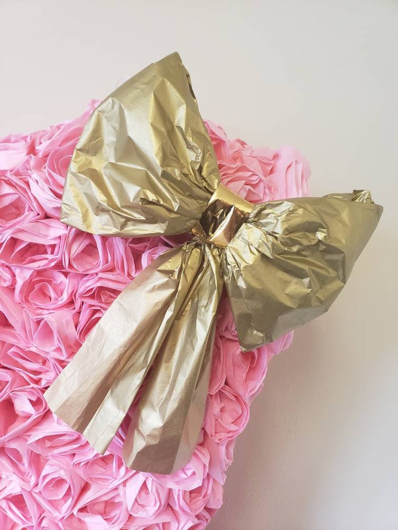 Pink Rose Number 1 Pinata | Handcrafted Party Decor - Etsy