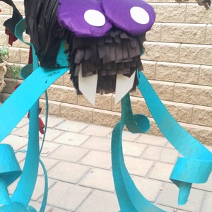 Cute Baby Blue and Black Spider Bug Party Theme Halloween Pinatas Spider Decor Centerpiece Fun Party Game Fun Photo Prop image 2