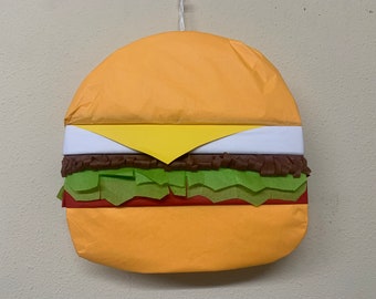 Cheeseburger Pinata, 2D Inspired Design
