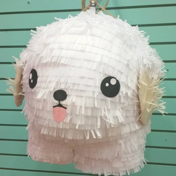 Pinata Chubby Puppy | Animal Pinata | Cute Photo Prop | Fun Party Game | Custom Pinata | Centerpiece | Birthday Decor | Dog Lover Party