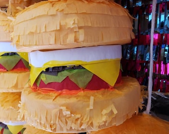 Mini Cheeseburger Pinata | In-N-Out Inspired Party Decor