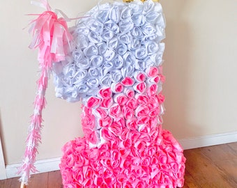 Rose Princess Theme 2D Number One Piñata