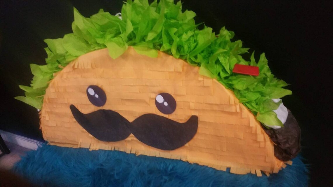 Pinata Taco Food Pinata Cute Photo Prop Fun Party Game Etsy