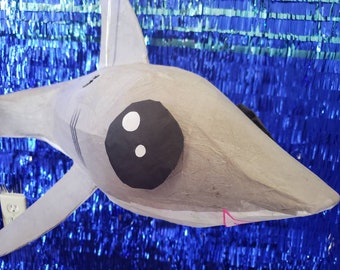 Hand-Crafted Shark Pinata | Under the Sea Party Decor