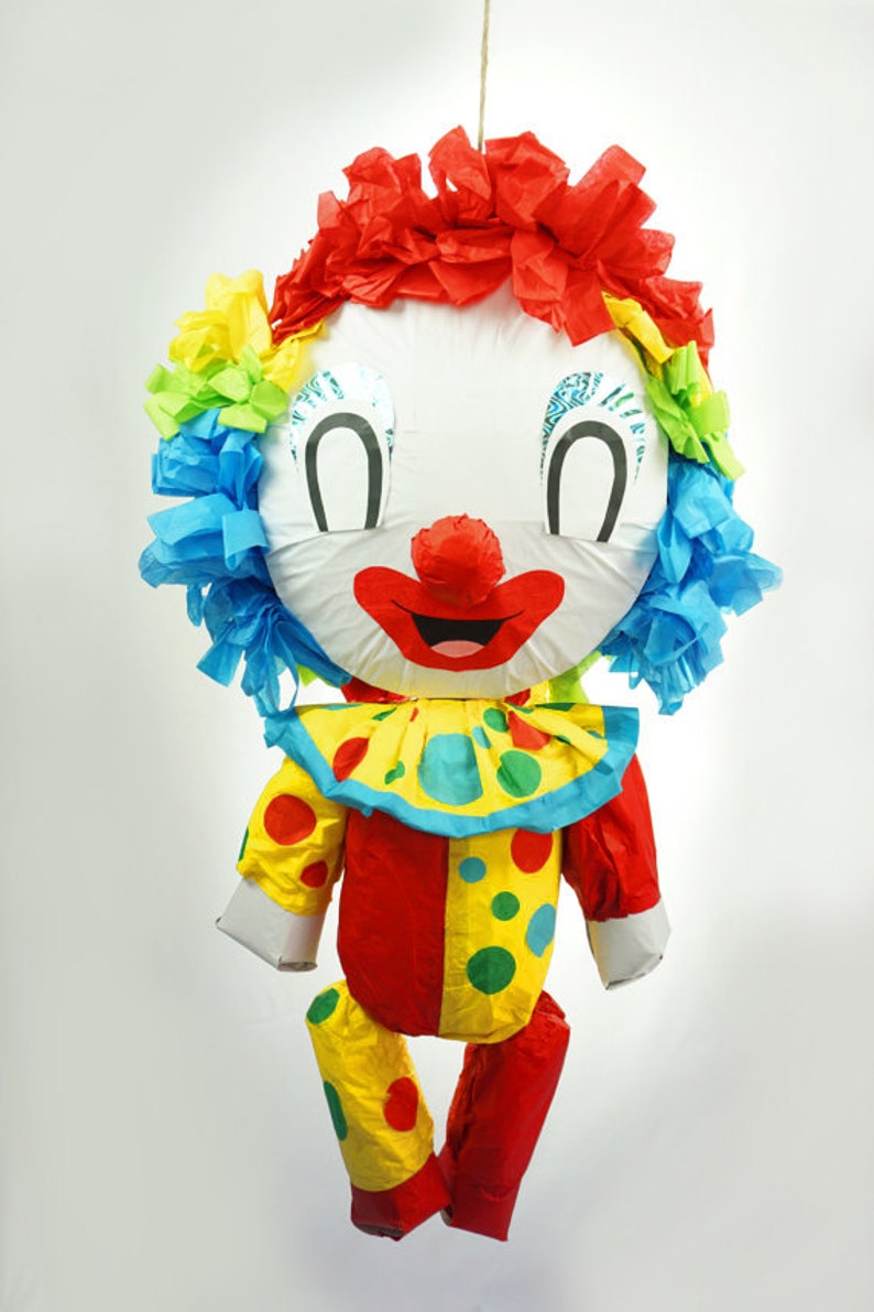 Hand-crafted Clown Pinata | 90's Inspired Circus Decor - Etsy