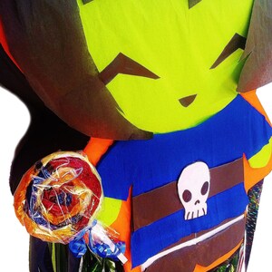 2D Pinata Halloween Witch Fun Party Game Halloween Party Decor Monster Pinatas Witch Theme Party Party Decor Candy Centerpiece image 2