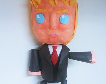 Puppet Top-line Donald Trump | Movable Limbs | Interactive Pinata | Rag Doll Pinata | Fun Party Game | Funny Photo Prop | Donald Trump Decor