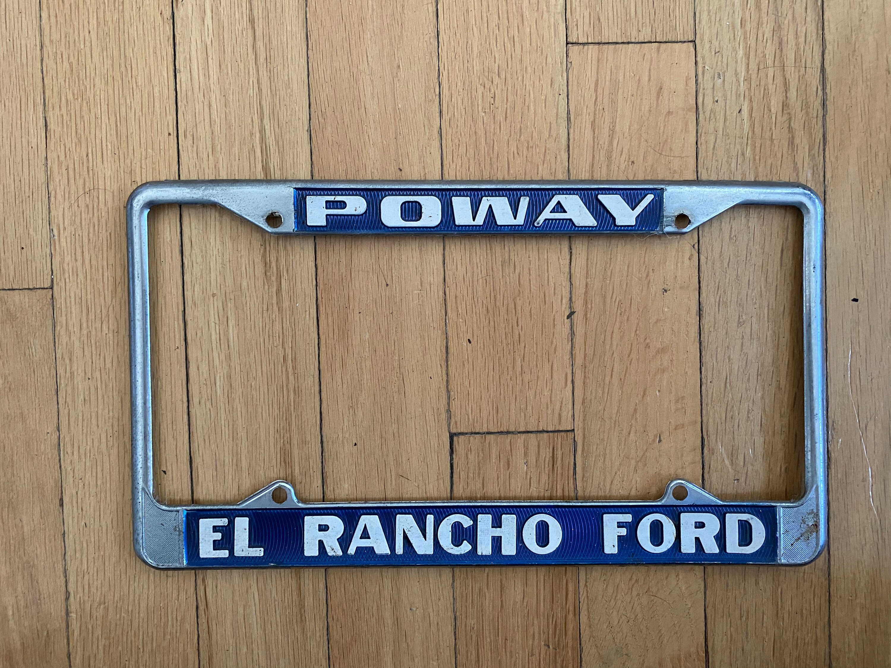 Vintage Car Dealer License Plate Frame From CA poway Etsy Norway