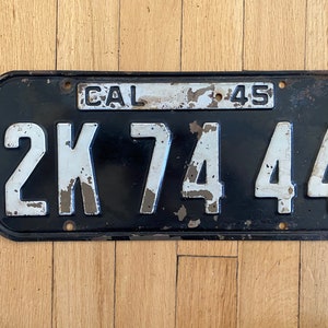 値下げいたします！　1945 ナンバープレート　レトロ　USA 1945 license plates - Etsy 日本
