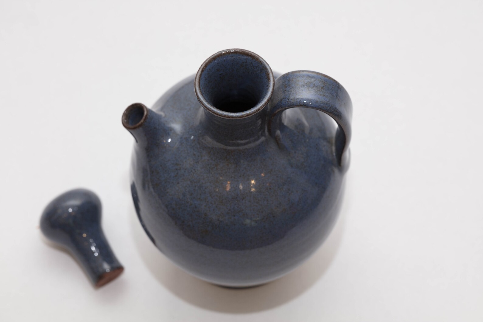 Almquist's Old Time Pottery Large Pitcher With Stopper Etsy