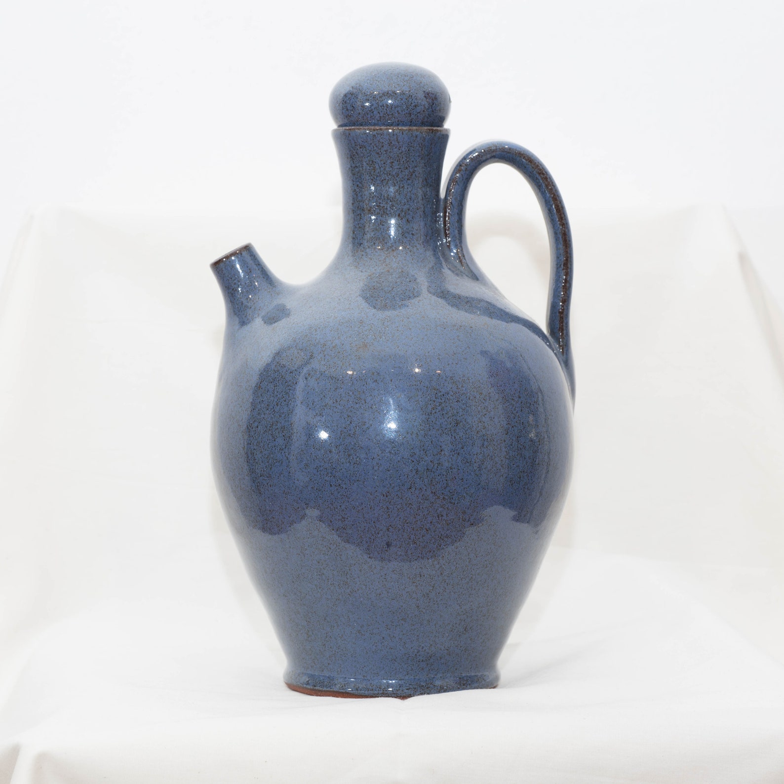 Almquist's Old Time Pottery Large Pitcher With Stopper Etsy