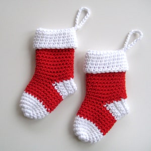 Crochet pattern christmas stocking Santa Socks PDF patt no25 uk and us terms image 6