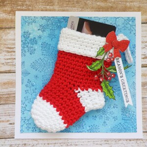 Crochet pattern christmas stocking Santa Socks PDF patt no25 uk and us terms immagine 7