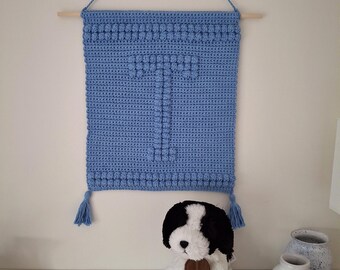 Crochet Letter Pattern, Letter T, Wallhanging PDF, UK & US terms No120, crochet letter, alphabet, wall decor, quick make, wall art