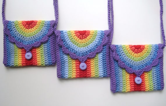 Rainbow Crochet Bag