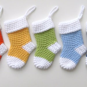 Crochet pattern christmas stocking Santa Socks PDF patt no25 uk and us terms image 1