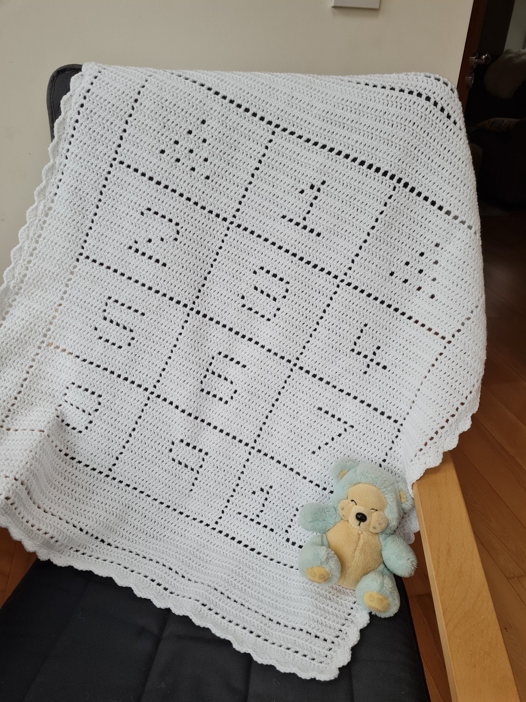 Crochet Blanket Pattern Numbers 110 Filet Blanket PDF, UK & US Crochet Terms No60 Baby Blanket