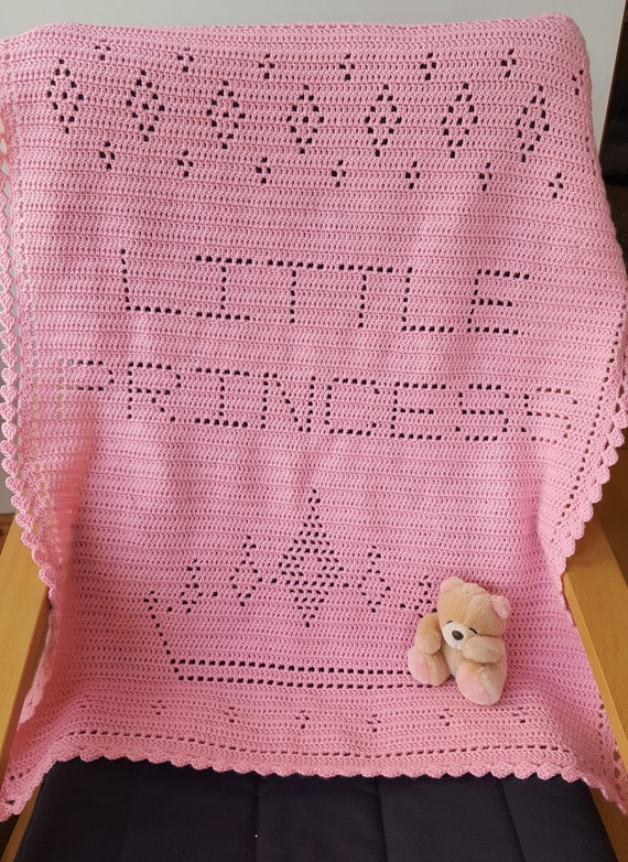 Filet crochet baby blanket new arrivals
