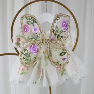 Fairy Wings Butterfly Wings Baby & Child Floral Fairy Wings Dress Up Wings Pretend Play Floral Birthday Costume