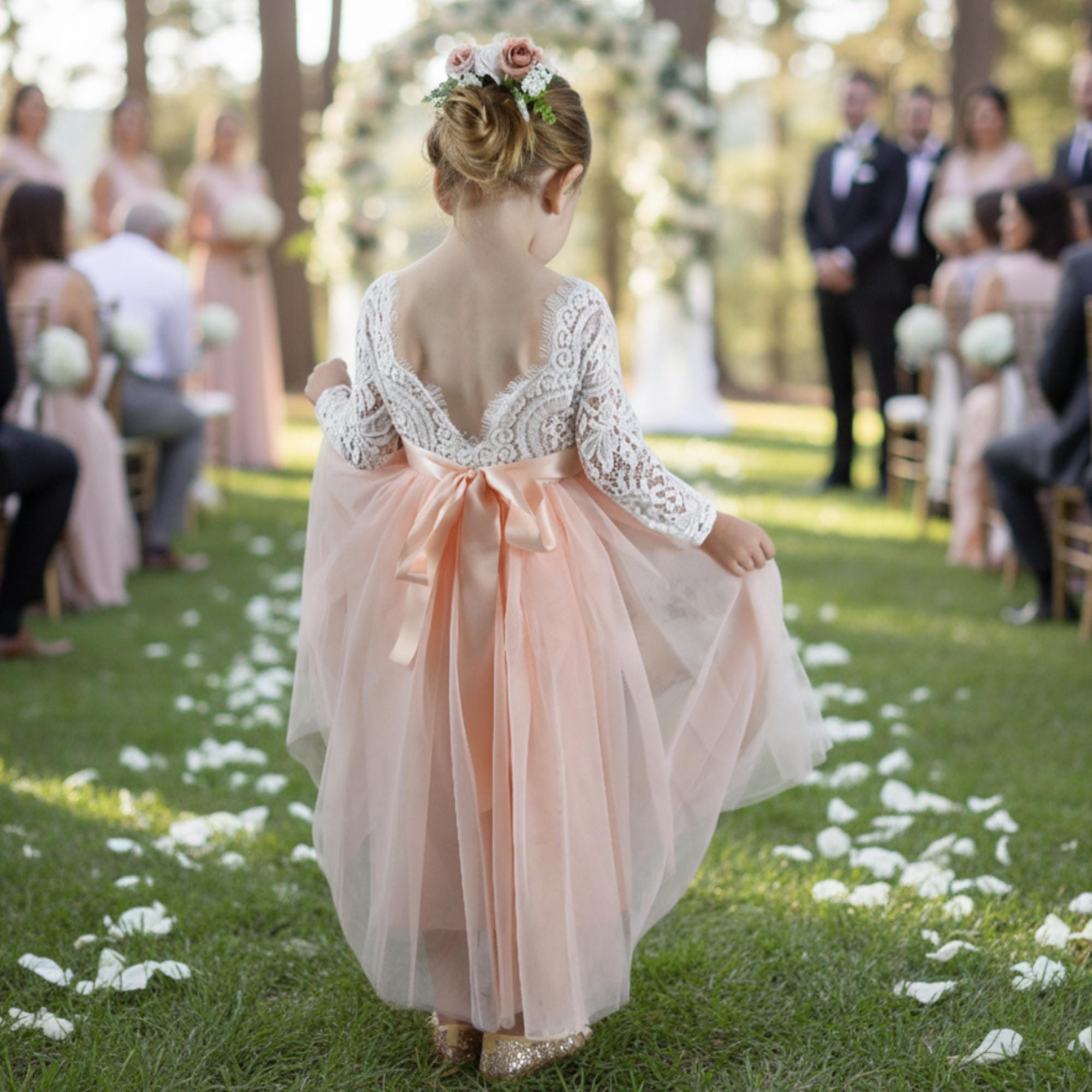 Peach Bridesmaid Dress Sleeve - Etsy