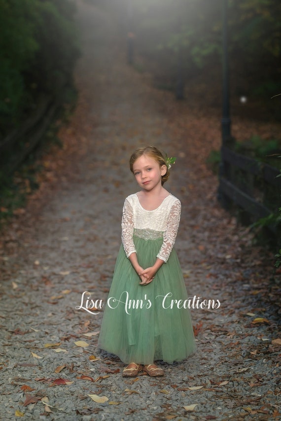 Flower Girl Dress Sage Green Flower Girl Dresses Sage Junior