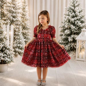 Plaid Baby Christmas Dress