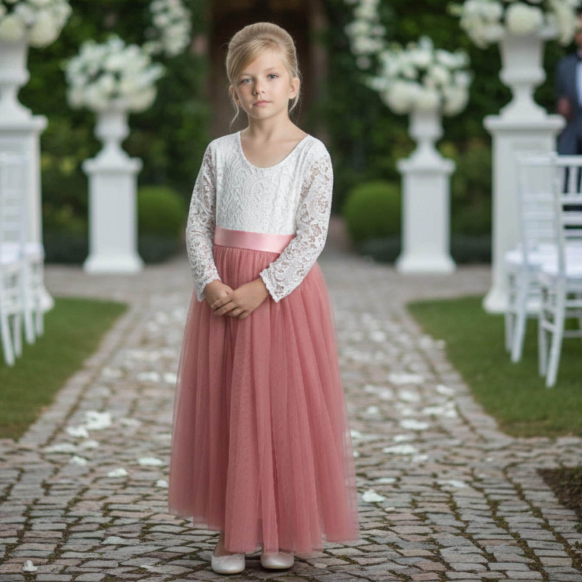 Dusty Rose Jr Bridesmaid Dress - Etsy Dusty Rose Jr Bridesmaid Dress - Etsy