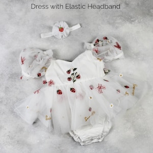 Berry First Birthday Dress Berry 1st Birthday Outfit Baby Girl Strawberry Dress Short Sleeve Girls Dress Dress & Headband