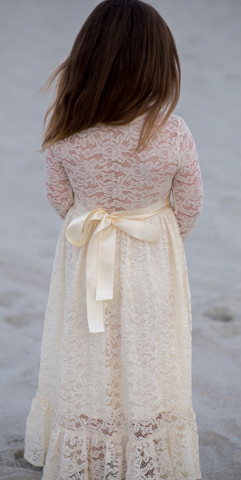 Robe de Noël rouge Fleur Robe Robe Dentelle Bébé Fille ...